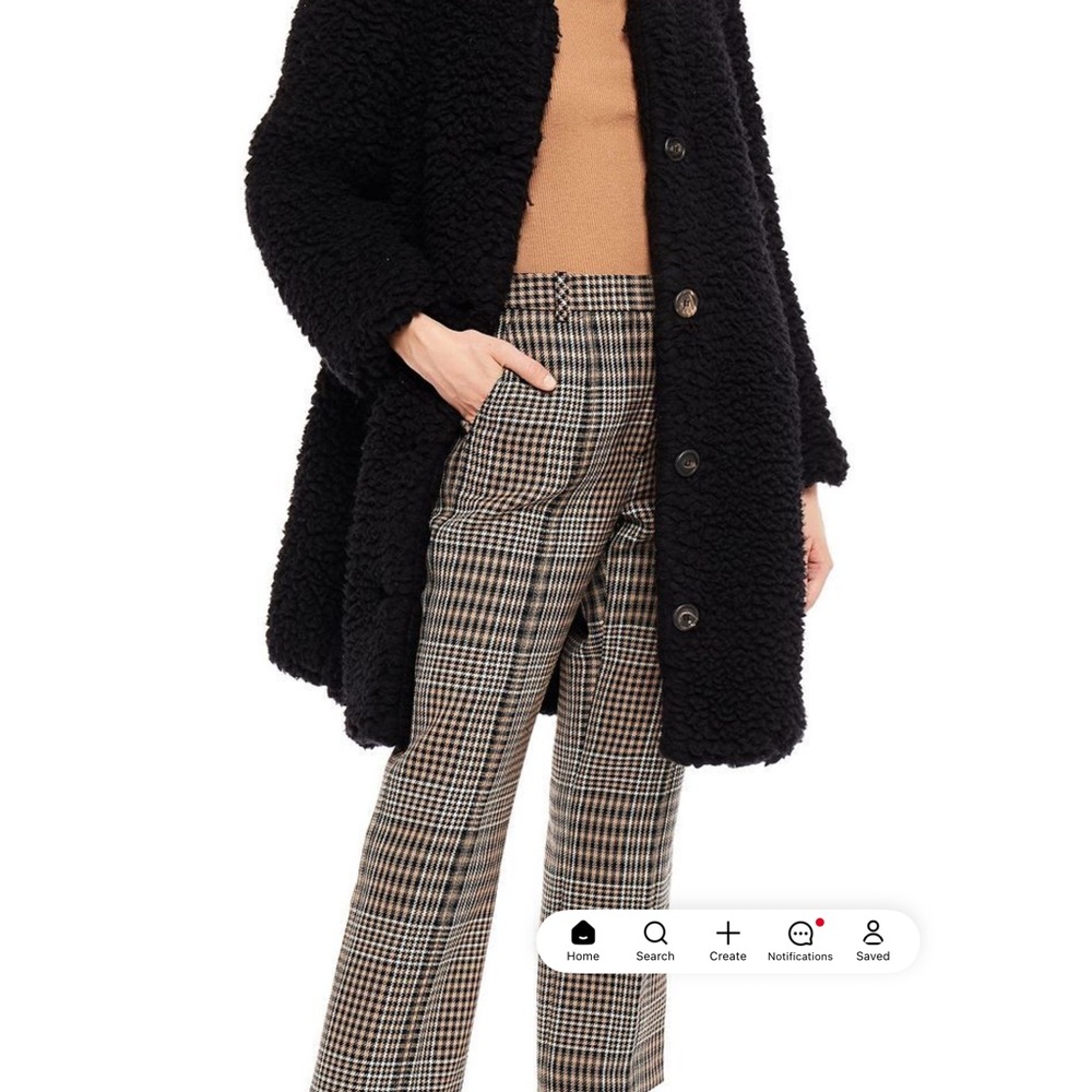 Mansur Gavriel Black Cashmere Teddy Jacket